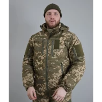 Куртка ULTIMATUM Soft Shell на стежке Светлый пиксель, размеры 44-58	