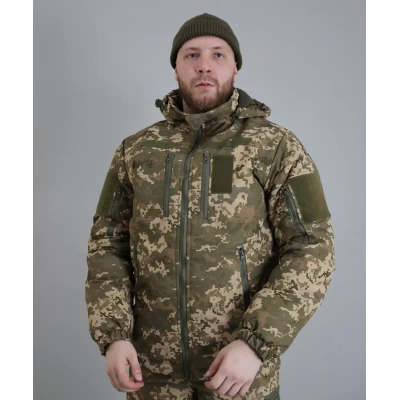 Куртка ULTIMATUM Soft Shell на стежке Светлый пиксель, размеры 44-58