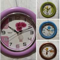 Часы настенные круглые 26 см 4 расцветки