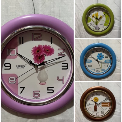 Часы настенные круглые 26 см 4 расцветки