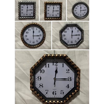 Часы настенные 21 см 2 расцветки, 3 формы