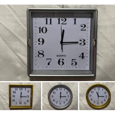 Часы настенные 23 см 2 расцветки, 2 формы