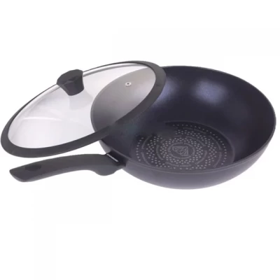 Сковорода ВОК с алмазным антипригарным покрытием EDENBERG EB-3490