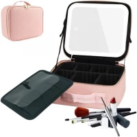 Органайзер для косметики с зеркалом и Led подсветкой