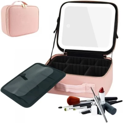 Органайзер для косметики с зеркалом и Led подсветкой