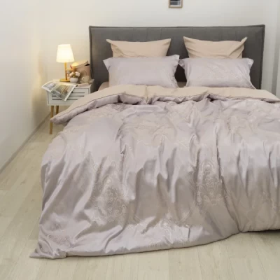 Комплект постельного белья Евро Viluta Tiare Сатин Жаккард 2117