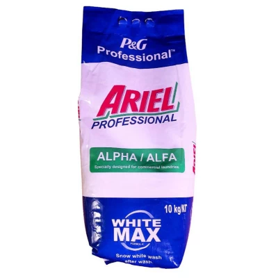 Порошок для стирки Ariel Professional Alpha White Max 10 кг 130 стирок