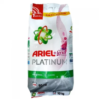 Порошок для стирки Ariel Platinum и Lenor 130 стирок 10 кг