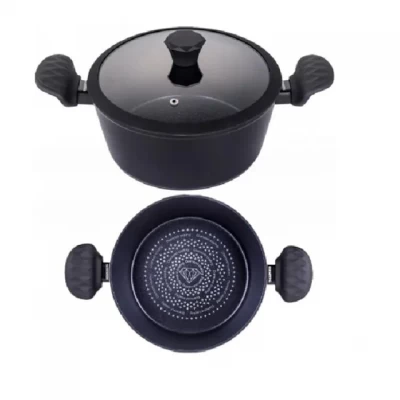 Кастрюля с алмазным антипригарным покрытием и крышкой EDENBERG EB-3487 5.1л