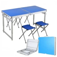 Стол складной для пикника усиленный и 4 стула	