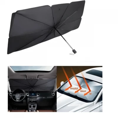 Солнцезащитная шторка-зонтик на лобовое стекло авто 133x75см Солнцезащитная шторка-зонтик на лобовое стекло авто 133x75см
