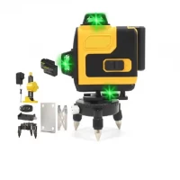 Лазерный уровень аккумуляторный 16 линий (Жёлтый) KRAFFTEC