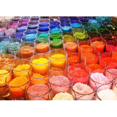 Бисер 100 грамм МЕЛКИЙ 12/0 Deluxe набор всех цветов 141шт