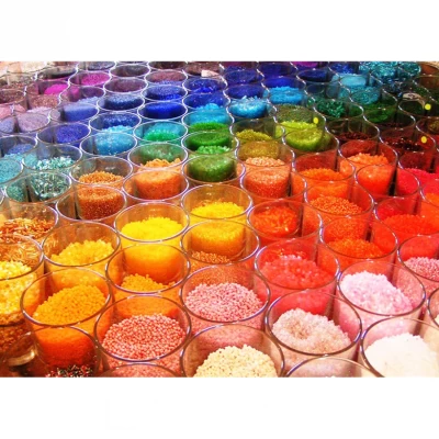 Бисер 450 грамм МЕЛКИЙ 12/0 Deluxe набор всех цветов 98 шт