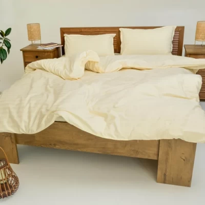 Комплект постельного белья Двойной ранфорс VILUTA 70 Satin Stripe