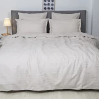 Комплект постельного белья Двойной ранфорс VILUTA 92 Satin Stripe