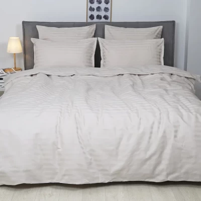 Комплект постельного белья Двойной ранфорс VILUTA 92 Satin Stripe