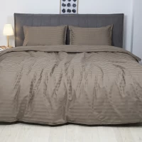 Комплект постельного белья Двойной ранфорс VILUTA 93 Satin Stripe