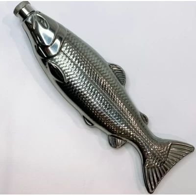 Металлическая фляга Рыба (8 oz) Y-8