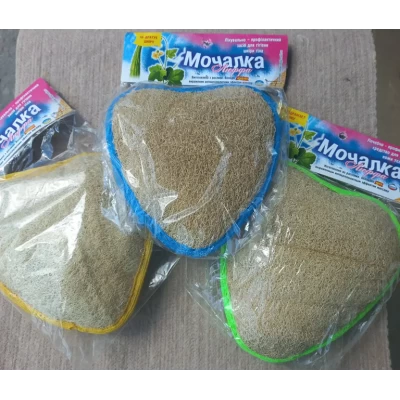 Мочалка Люфа с петелькой "Сердечко"