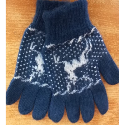 Перчатки мужские  100% шерсть L-XL, в ассортименте