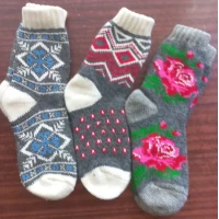 Носки женские из шерсти ангора (100% шерсть козы) размер 23-25