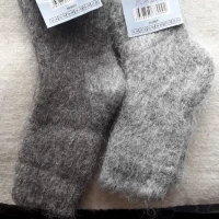 Пуховые носки подростковые (100% пух коза) 18-20см, размер 18-22