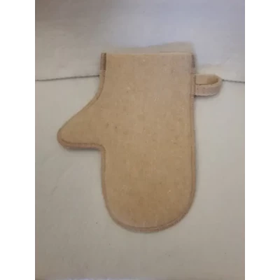 Рукавица для бани, сауны 100% шерсть(войлок)