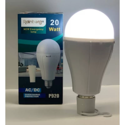 Лампочка с 2 аккумуляторами 20W Rainberg Лампа 20w Rainberg с крючком