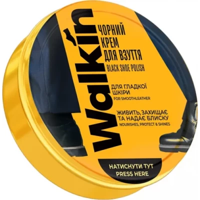 Крем для обуви Walkin, банка (50мл ), цвета в ассортименте