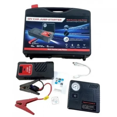 Пусковое автомобильное устройство для аккумулятора JUMP STARTER + Компресор Пусковое автомобильное устройство для аккумулятора JUMP STARTER + Компресор