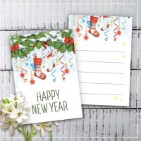 Мини открытки "Happy New Year" (10 штук)