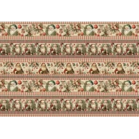 Новогодняя бумага для упаковки "Санта", 5 шт/уп Новогодняя бумага для упаковки "Санта", 5 шт/уп