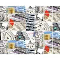 Подарочная бумага для упаковки "Финансы", 5 шт/уп