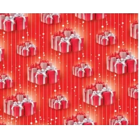 Подарочная бумага для упаковки "Подарки", 5 шт/уп  