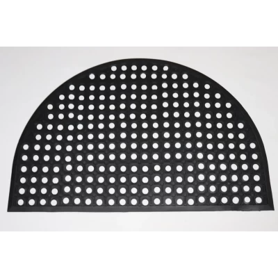 Коврик придверный 8449  резиновый соты 60x90 "Индия" полукруглый
