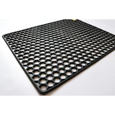 Коврик придверный резиновый соты 57x71 см К-34