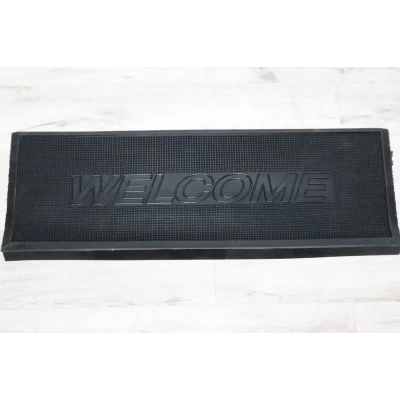 Коврик резиновый 4423 на ступень лестницы "Welcome" 90x30 см