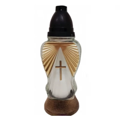 Лампадка стеклянная на 48 часов "Крылья"