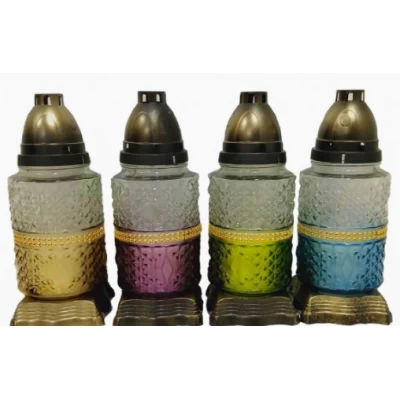 Лампадка стеклянная на 36 часов "Лента микс"