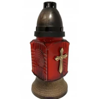 Лампадка стеклянная на 24 часов "Квадрат красный" Лампадка стеклянная на 24 часов "Квадрат красный"