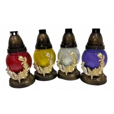 Лампадка стеклянная на 24 часа "Фиолетка"