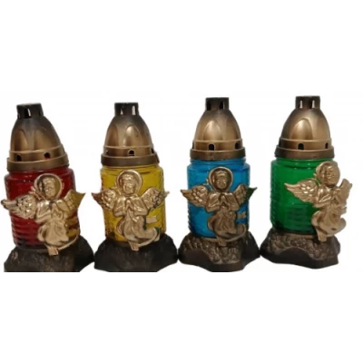 Лампадка стеклянная на 18 часов "Ангел Микс"