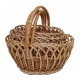 Плетеные пасхальные корзины из лозы (набор из 4 шт)