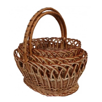 Плетеные пасхальные корзины из лозы Коса (набор 3шт)