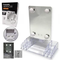 Зеркало органайзер с LED подсветкой Cosmetic Mirror CY020-036