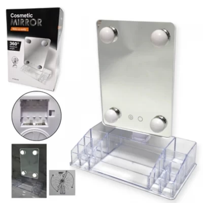 Зеркало органайзер с LED подсветкой Cosmetic Mirror CY020-036