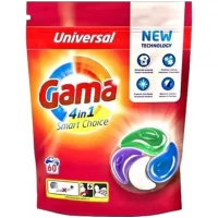 Капсулы для стирки Gama 4в1 Universal 60 шт