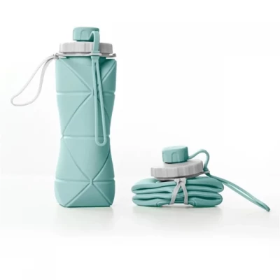 Бутылка для воды складная, силиконовая 600мл
