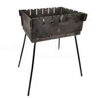 Мангал-чемодан разборный «Огонек» на 6 шампуров